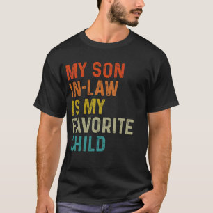 Camiseta Chiste del hijo político favorito familia divertid