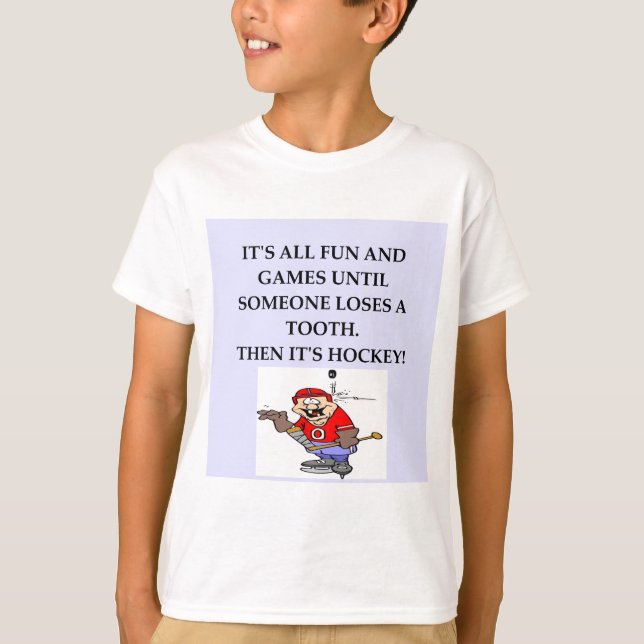 Camiseta chiste del hockey (Anverso)
