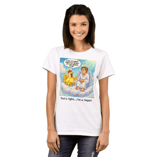 Camiseta Chiste del pollo ángel