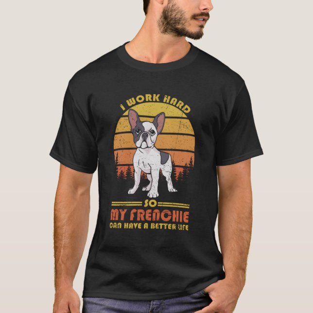 Camiseta Chiste del propietario del Bulldog francés de tube (Anverso)