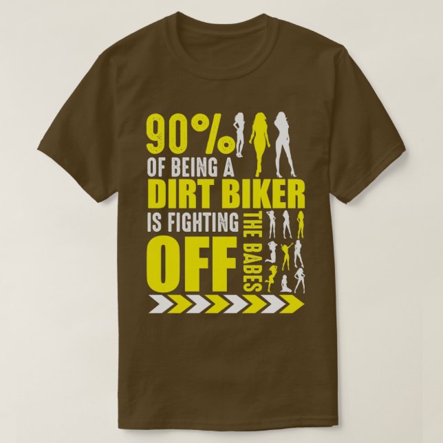 Camiseta Chiste Dirt Bike Funny Motocross Biker Poser (Diseño del anverso)