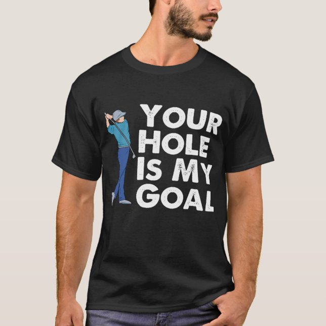 Camiseta Chiste divertida de golf Him Golfer Man Humor Play (Anverso)