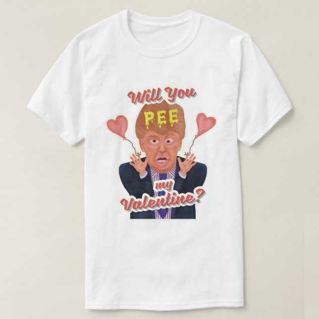 Camiseta Chiste divertido de la cinta del pis del el día de (Diseño del anverso)