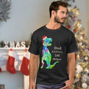 Camiseta Chiste divertido de Navidad de papá dinosaurio