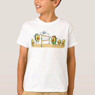 Camiseta Chiste divertido de voleibol de playa con aguacate