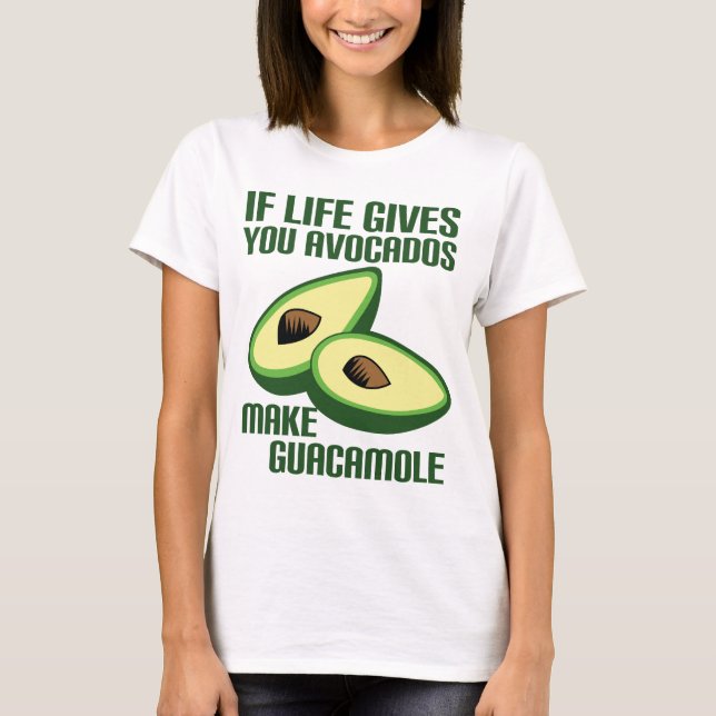 Camiseta Chiste divertido del aguacate del Guacamole (Anverso)