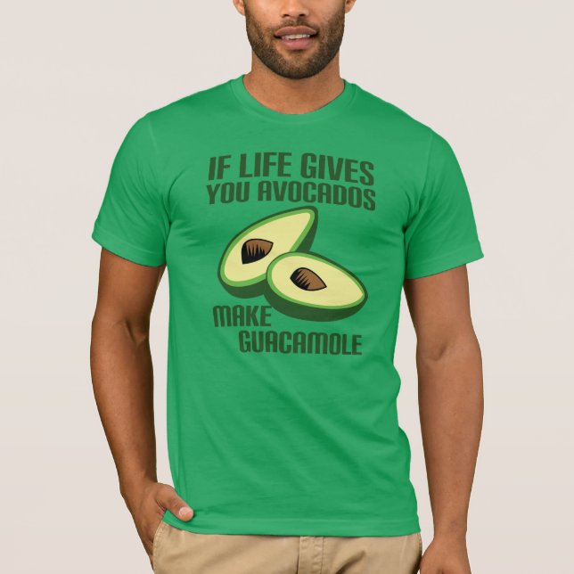 Camiseta Chiste divertido del aguacate del Guacamole (Anverso)