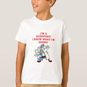 Camiseta chiste enojado del científico