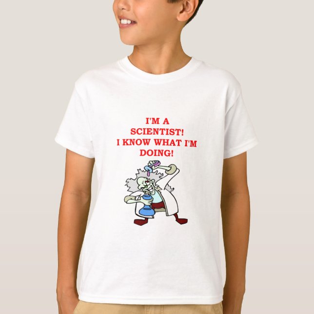 Camiseta chiste enojado del científico (Anverso)