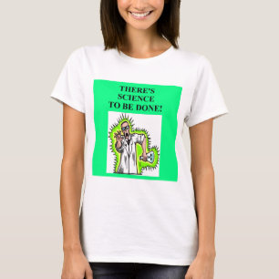 Camiseta chiste enojado del científico