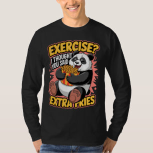 Camiseta Chiste Extra Fries Panda