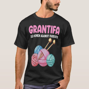 Camiseta Chiste familiar grantifa ancianas contra fascistas