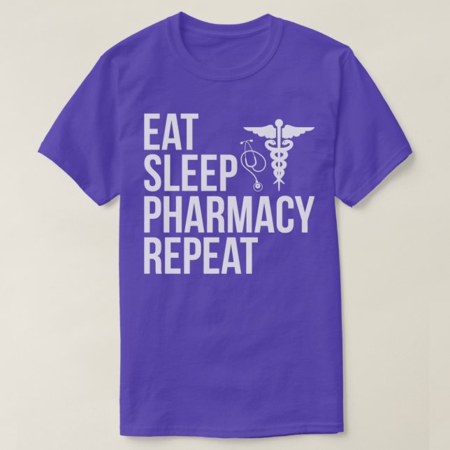 Camiseta Chiste Farmacéutico Cita Comer Farmacéutico (Diseño del anverso)