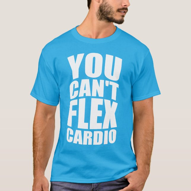 Camiseta Chiste Gimnasio Funny - Cardio Flex (Anverso)