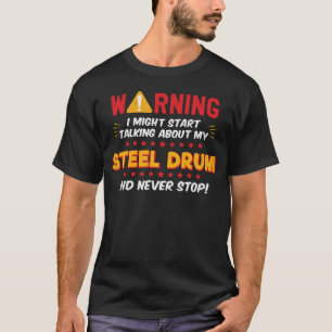 Camiseta Chiste gráfico del reproductor de tambor de acero