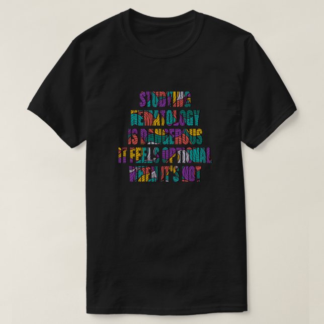 Camiseta Chiste hematológico (Diseño del anverso)