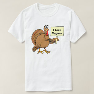 Camiseta Chiste humorístico vegan de Turquía
