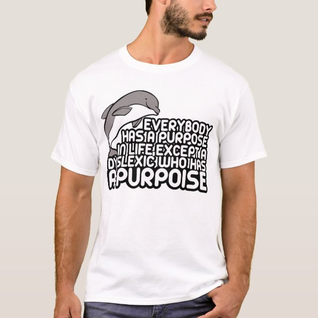 Camiseta Chiste insípido del disléxico (Anverso)