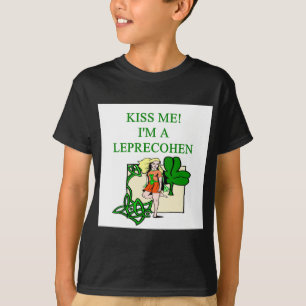 Camiseta chiste judío del irlandés del leprechaun del dí