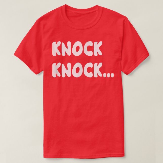 Camiseta Chiste Knock Knock  (Diseño del anverso)