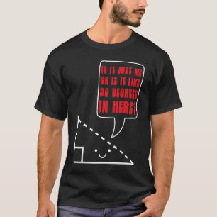 Camiseta Chiste matemático 90 grados Triángulo matemático N