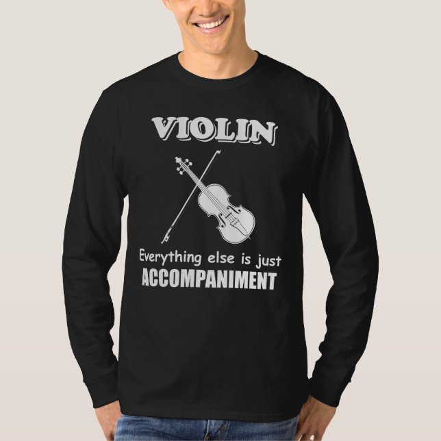 Camiseta Chiste musical de violín divertida orquesta violin (Anverso)