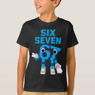 Camiseta Chiste Niño Meme Seis Siete 6 7 Italiano Brainrot 