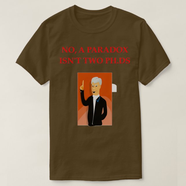 Camiseta Chiste PHD (Diseño del anverso)