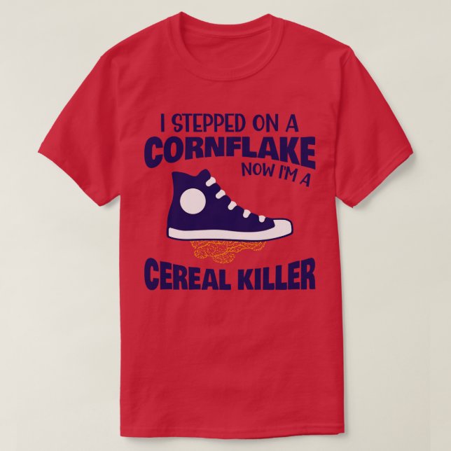 Camiseta Chiste Pun Dad, el asesino de cereales (Diseño del anverso)