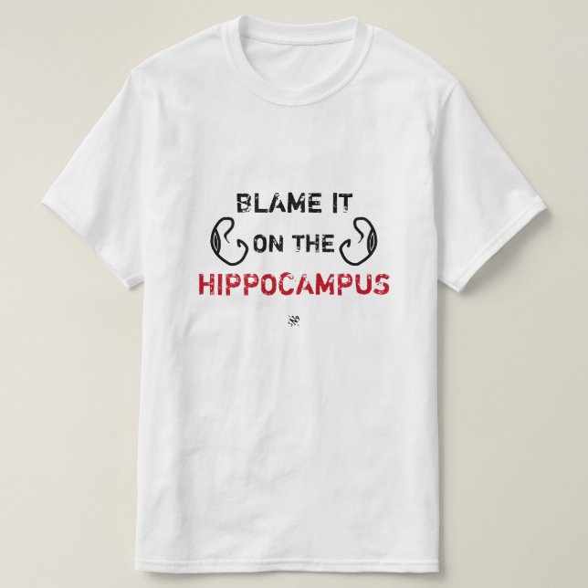 Camiseta Chiste sobre el cerebro (Diseño del anverso)