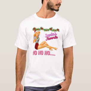 Camiseta Chiste sucio y favorito de Santa Claus-Ho Ho