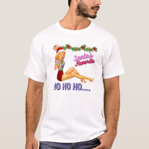 Camiseta Chiste sucio y favorito de Santa Claus-Ho Ho