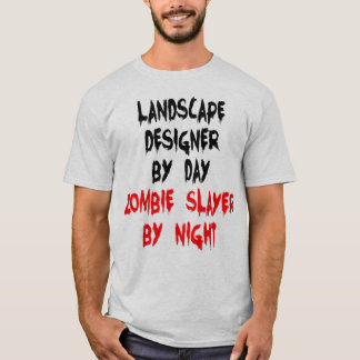Camiseta Chiste Zombie, diseñador de paisajes