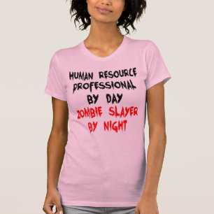 Camiseta Chiste Zombie profesional de recursos humanos