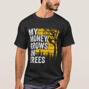 Camiseta Chistes de arborista hombres trepador de árboles M