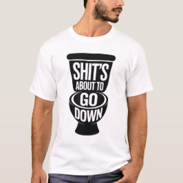 Camiseta Chistes De Baño Divertidos Mierda Está A Punto De