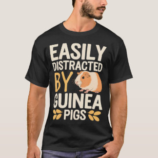 Camiseta Chistes De Cuyes Se Distraen Fácilmente Por Cuyes
