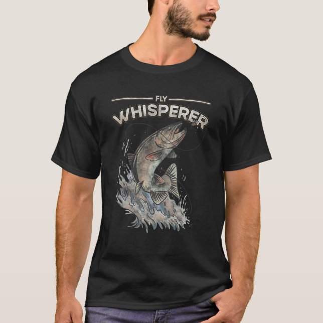 Camiseta Chistes de la trucha de pesca de altura (Anverso)