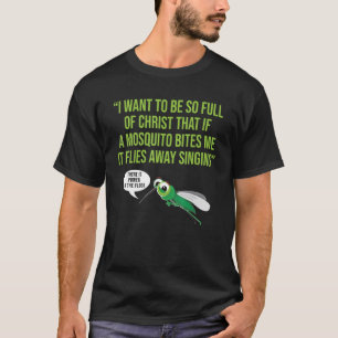 Camiseta Chistes de mordaza de mosquitos cristianos cristia