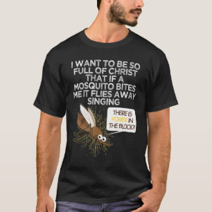 Camiseta Chistes de mordaza de mosquitos cristianos cristia