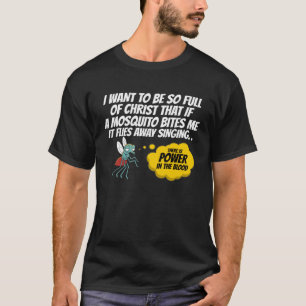 Camiseta Chistes de mordaza de mosquitos cristianos cristia