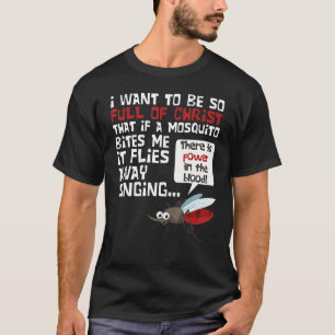 Camiseta Chistes de Mosquito Cristiano Bromas Religiosas Cr