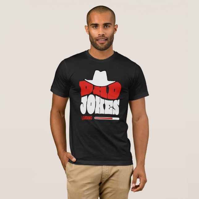 Camiseta Chistes De Papá Cargando Divertido Occidental (Anverso completo)