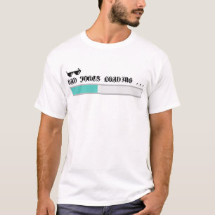 Camiseta "Chistes de Papá Cargando..." Tipografía Pixelada 