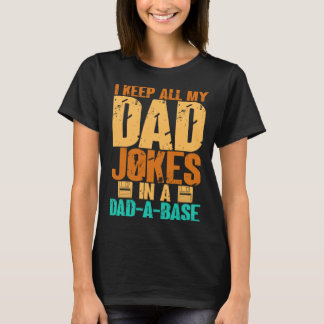 Camiseta Chistes de Papá para Hombres Papá en una Base de P