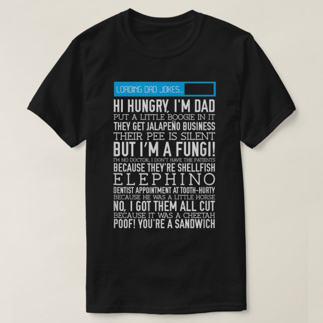 Camiseta Chistes de papá  regalo del día del padre divertid (Diseño del anverso)