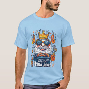 Camiseta Chistes de papá rey del BBQ divertido