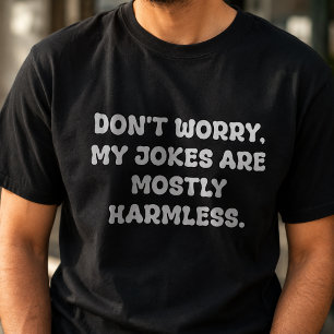 Camiseta Chistes de papá tipografía mayormente inofensivos