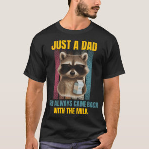 Camiseta Chistes de papá vintage divertido mapache de papá 