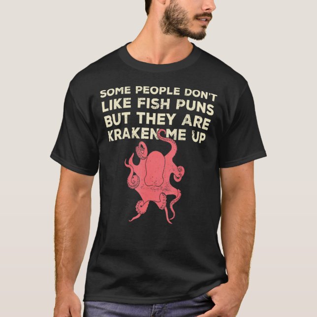 Camiseta Chistes de Peces Me Están Matando (Anverso)